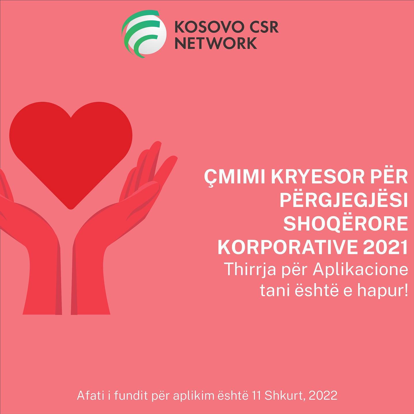 CSR Kosovo Opens Applications for the Annual CSR Award 2021