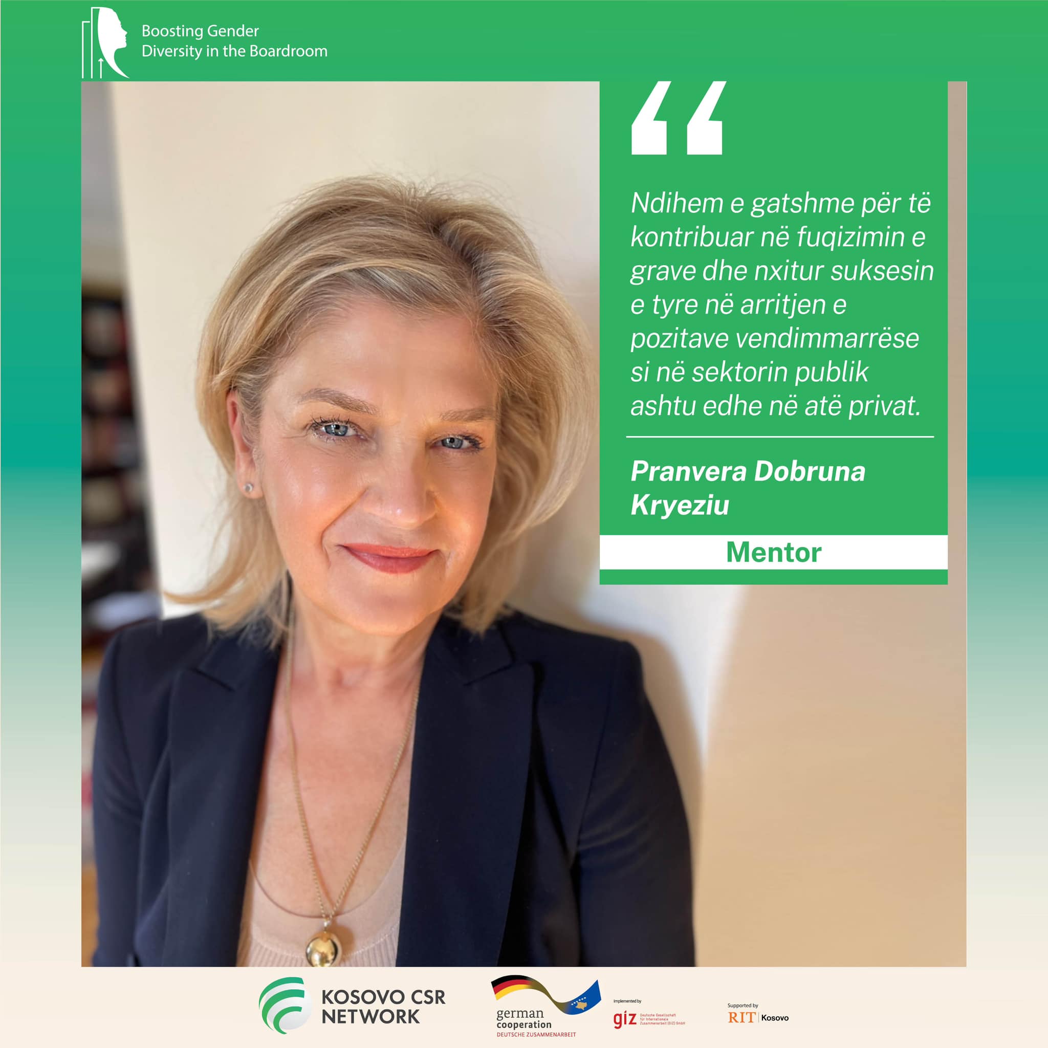 EDIT: "Boosting Gender Diversity in the Boardroom" - Empowering women in decision-making starts with mentorship