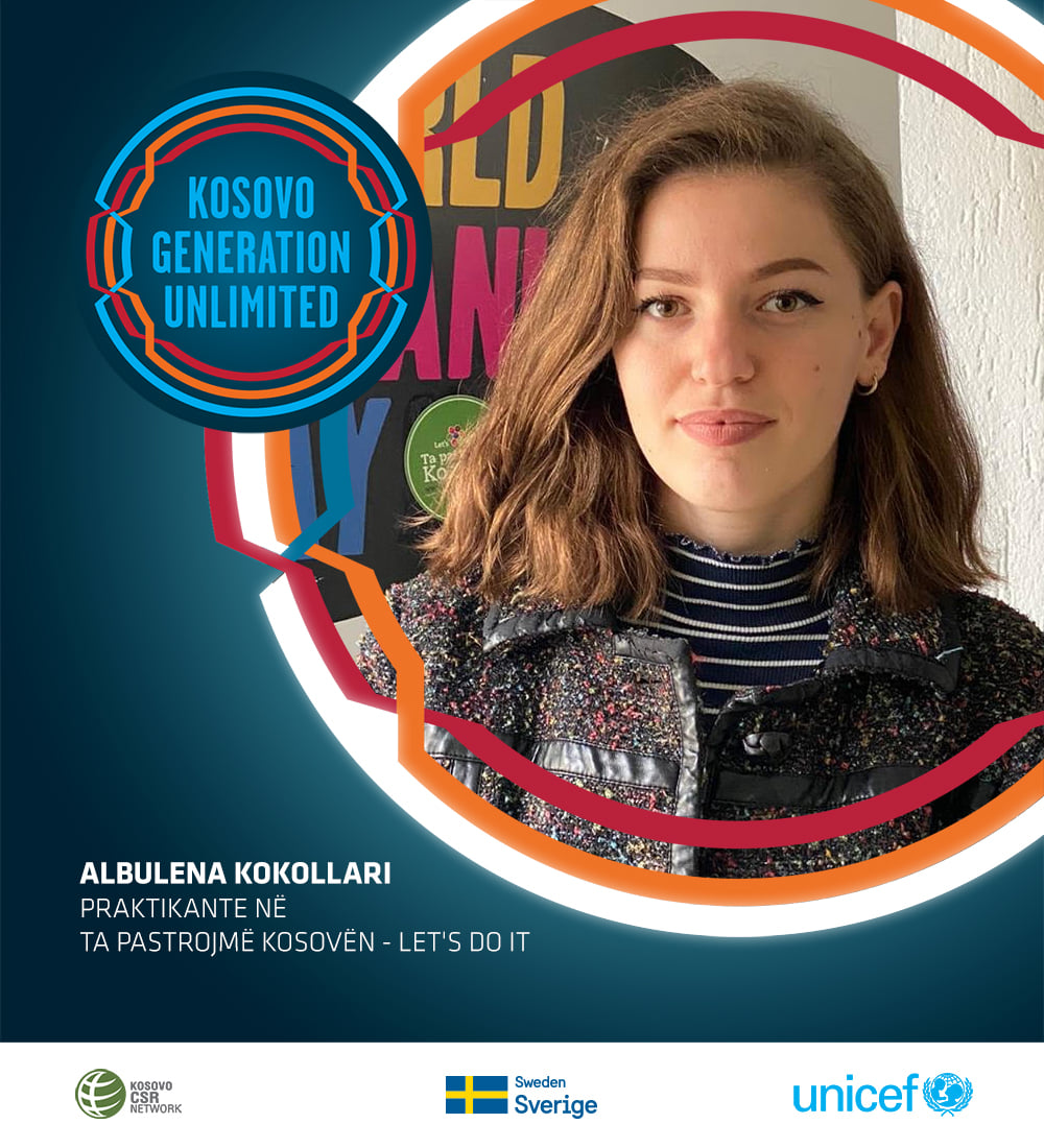 Albulena Kokollari – Internship Beneficiary at “Let’s Do It – Ta Pastrojmë Kosovën”