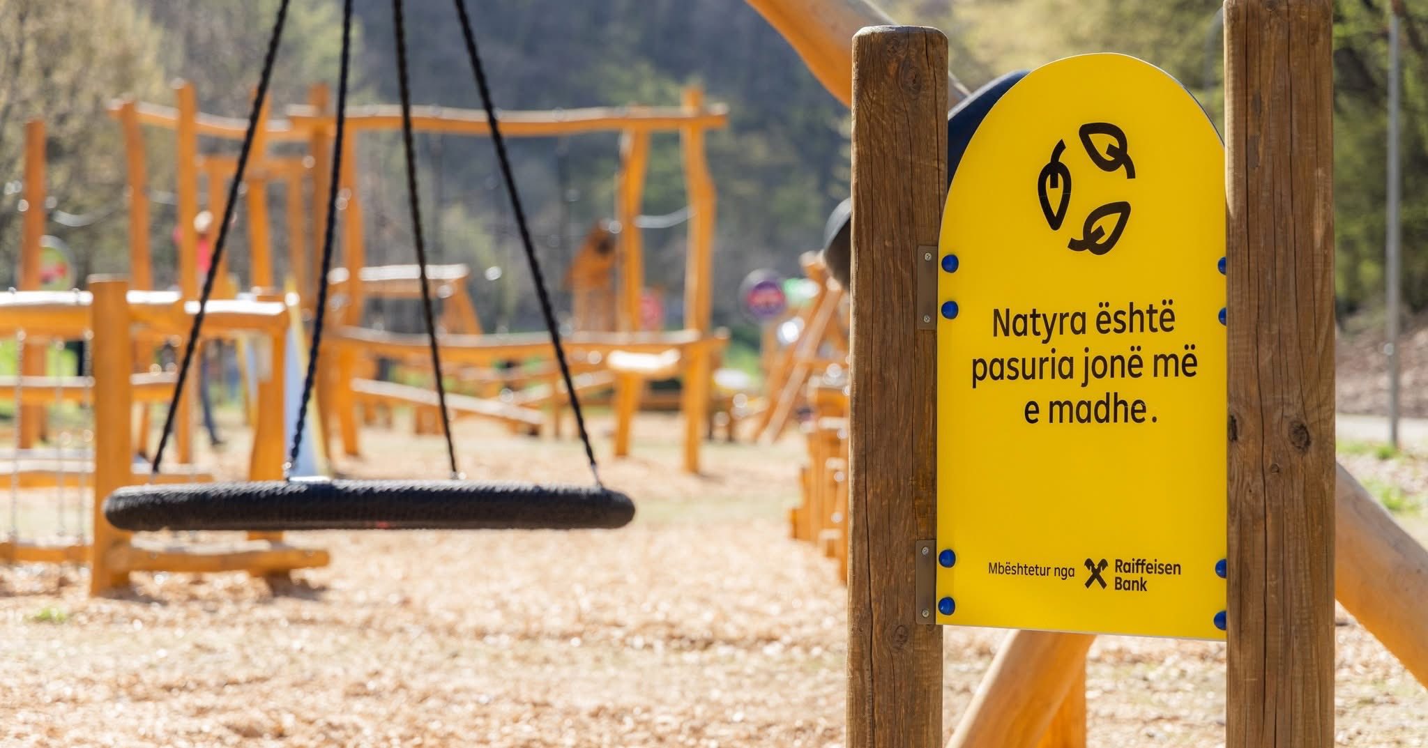 Raiffeisen Bank Supports New Playground in Gërmia Park