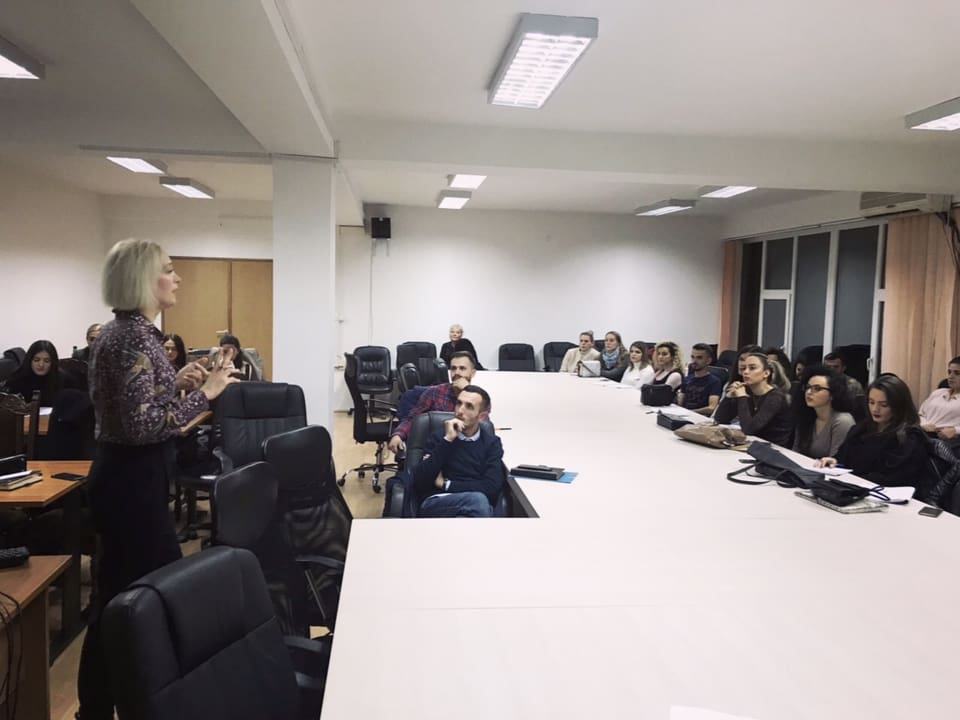 Lecture on Social Responsibility with Master Students at the University of Prishtina